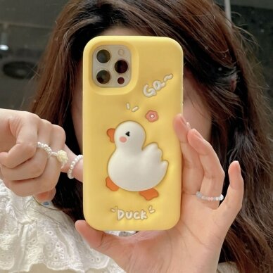 iPhone 12 / 12 PRO Tracy nugarėlė 3D Cartoon Duck 1