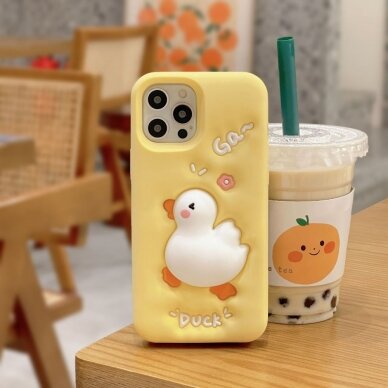 iPhone 12 / 12 PRO Tracy nugarėlė 3D Cartoon Duck 5