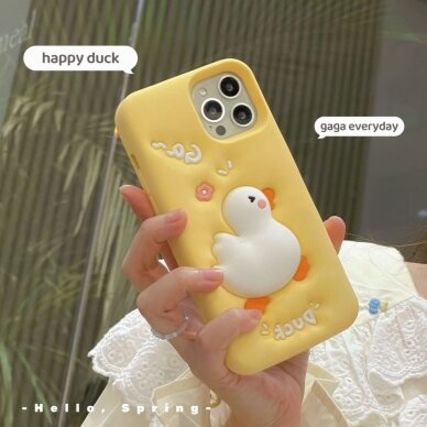 iPhone 12 / 12 PRO Tracy nugarėlė 3D Cartoon Duck 7