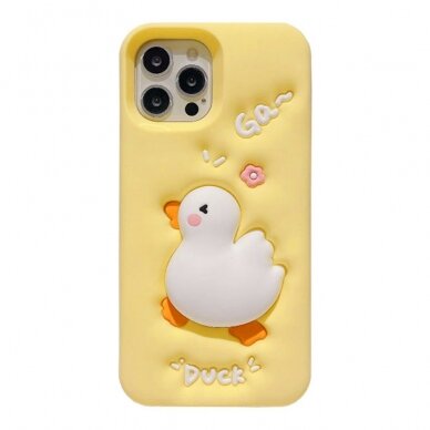 iPhone 12 / 12 PRO Tracy nugarėlė 3D Cartoon Duck