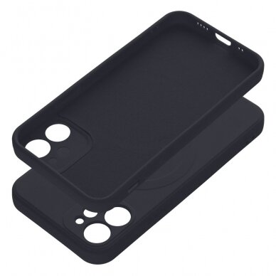 iPhone 12 MINI black MagSilicone nugarėlė 2