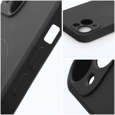 iPhone 12 MINI black MagSilicone nugarėlė 8