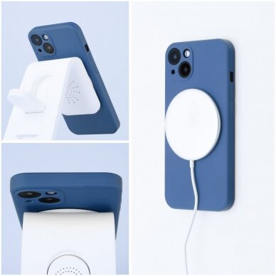 iPhone 12 MINI blue MagSilicone nugarėlė 10