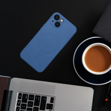 iPhone 12 MINI blue MagSilicone nugarėlė 3