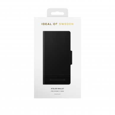 iPhone 12 MINI iDeal Of Sweden dėklas Unity Wallet Eagle Black 3