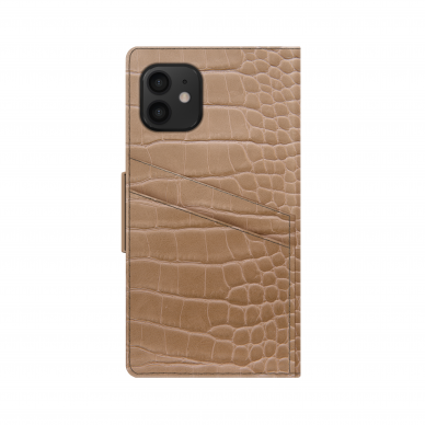 iPhone 12 MINI iDeal Of Sweden dėklas Wallet Camel Croco 4