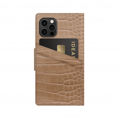 iPhone 12 MINI iDeal Of Sweden dėklas Wallet Camel Croco 5