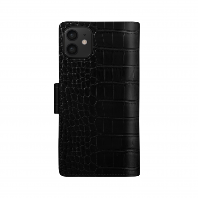 iPhone 12 MINI iDeal Of Sweden dėklas Wallet Jet Black Croco 1