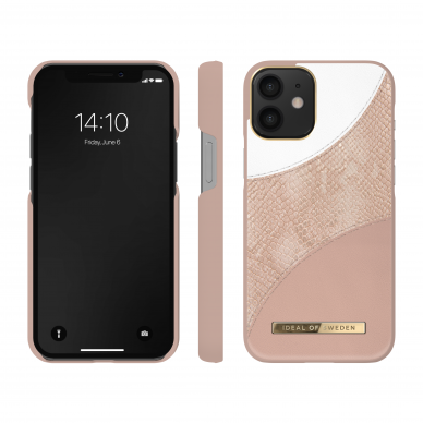 iPhone 12 MINI iDeal Of Sweden nugarėlė Blush Pink Snake 1