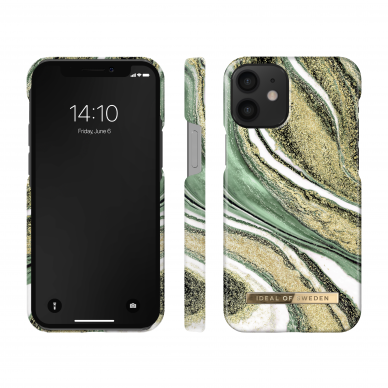 iPhone 12 MINI iDeal Of Sweden nugarėlė Cosmic green Swirl 2