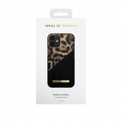 iPhone 12 MINI iDeal Of Sweden nugarėlė Midnight Leopard 2