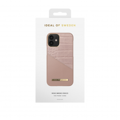 iPhone 12 MINI iDeal Of Sweden nugarėlė Rose Smoke Croco 1