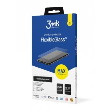 iPhone 12 MINI pilnas 3MK MAX FLEXIBLE stiklas