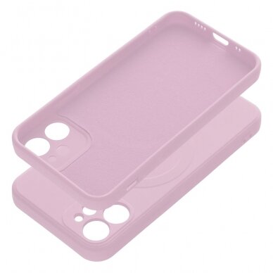 iPhone 12 MINI pink MagSilicone nugarėlė 1