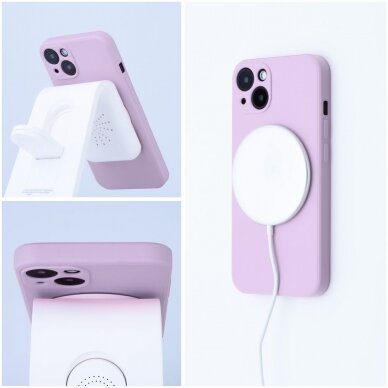 iPhone 12 MINI pink MagSilicone nugarėlė 7