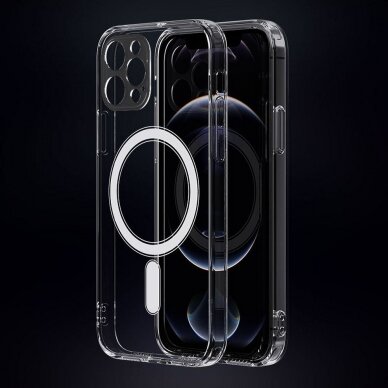 iPhone 12 PRO clear MagSilicone nugarėlė 8