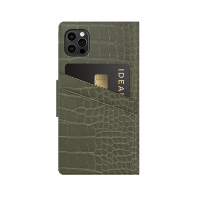 iPhone 12 PRO MAX iDeal Of Sweden dėklas Khaki Croco 5