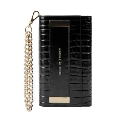 iPhone 12 PRO MAX iDeal Of Sweden dėklas Studio Clutch Neo Noir Croco