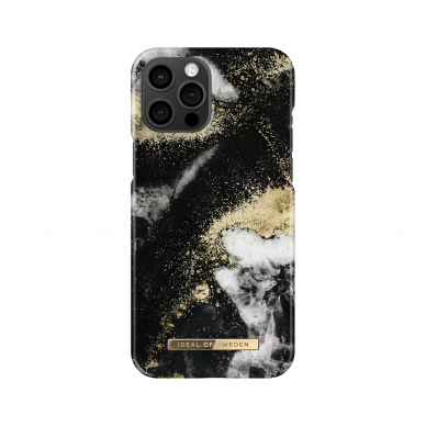 iPhone 12 PRO MAX iDeal Of Sweden nugarėlė Black Galaxy Marble