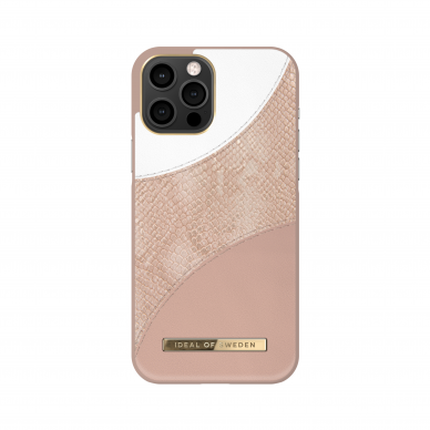 iPhone 12 PRO MAX iDeal Of Sweden nugarėlė Blush Pink Snake