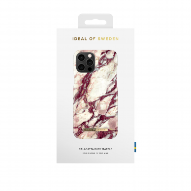 iPhone 12 PRO MAX iDeal Of Sweden nugarėlė Calacatta Ruby Marble 1