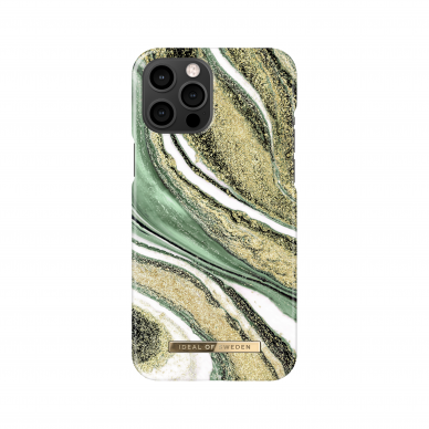 iPhone 12 PRO MAX iDeal Of Sweden nugarėlė Cosmic Green Swirl