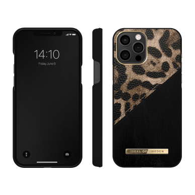 iPhone 12 PRO MAX iDeal Of Sweden nugarėlė Midnight Leopard 2