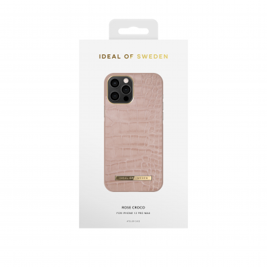 iPhone 12 PRO MAX iDeal Of Sweden nugarėlė Rose Croco 1