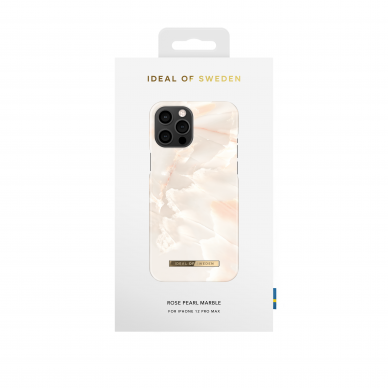 iPhone 12 PRO MAX iDeal Of Sweden nugarėlė Rose Pearl Marble 1