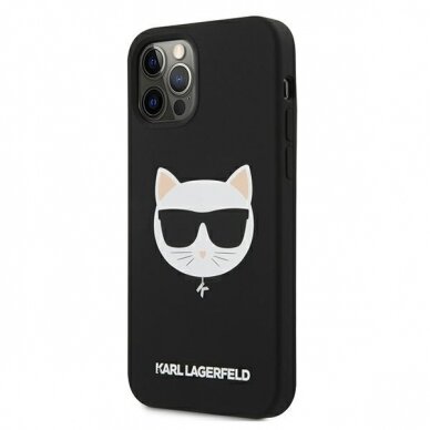 iPhone 12 PRO MAX juoda KARL LAGERFELD nugarėlė KLHCP12LSLCHBK 1