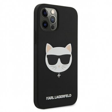 iPhone 12 PRO MAX juoda KARL LAGERFELD nugarėlė KLHCP12LSLCHBK 3