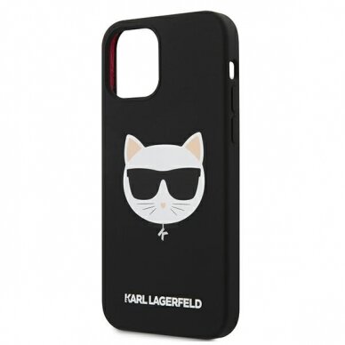 iPhone 12 PRO MAX juoda KARL LAGERFELD nugarėlė KLHCP12LSLCHBK 5