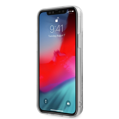 iPhone 12 Pro Max raudona GUESS nugarėlė GUHCP12LGLHFLRA 2