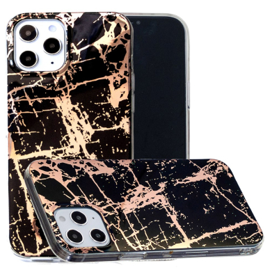 iPhone 12 PRO MAX Tracy Black Marble+ nugarėlė