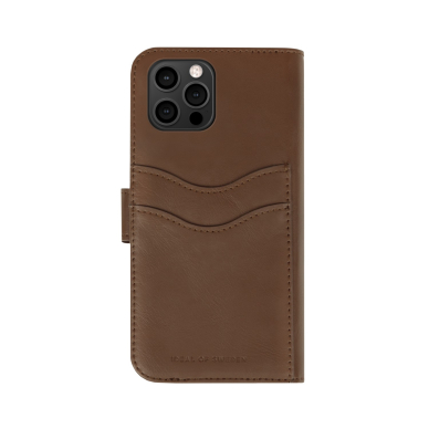 iPhone 12/12 PRO iDeal Of Sweden dėklas Magnet Wallet+ Dark Brown 1