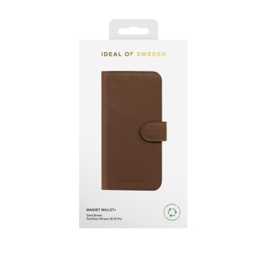 iPhone 12/12 PRO iDeal Of Sweden dėklas Magnet Wallet+ Dark Brown 4