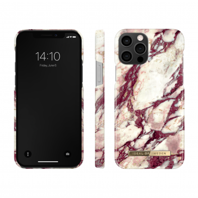 iPhone 12/12 PRO iDeal Of Sweden nugarėlė Calacatta Ruby Marble 2