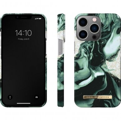 iPhone 12/12 PRO iDeal Of Sweden nugarėlė Golden Olive Marble 1