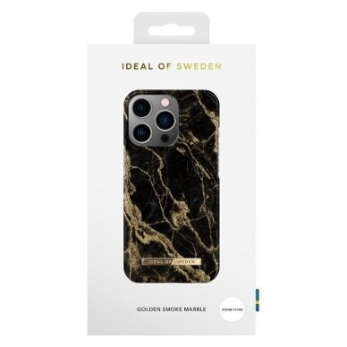 iPhone 12/12 PRO iDeal Of Sweden nugarėlė Golden Smoke Marble 2