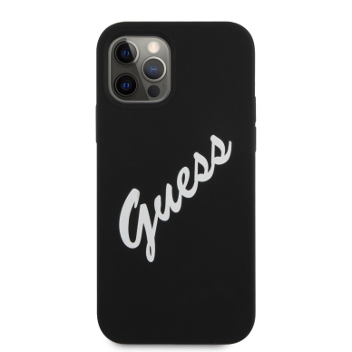 iPhone 12/12 PRO juoda GUESS nugarėlė GUHCP12MLSVSBW 3