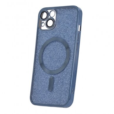 iPhone 12/12PRO blue Glitter Chrome Mag nugarėle 1