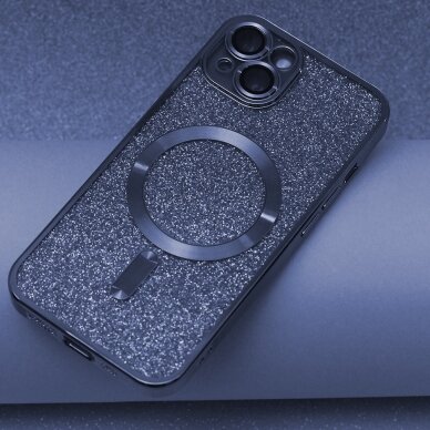 iPhone 12/12PRO blue Glitter Chrome Mag nugarėle 6