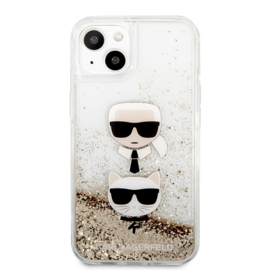 iPhone 13 aukso sp. water KARL LAGERFELD nugarėlė KLHCP13MKICGLD 3