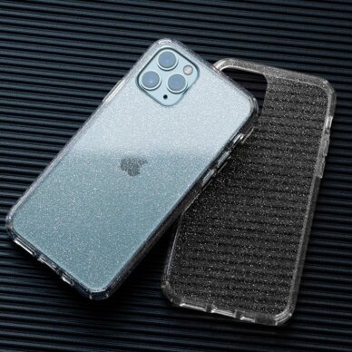 iPhone 13 clear Crystal Glitter nugarėlė 4