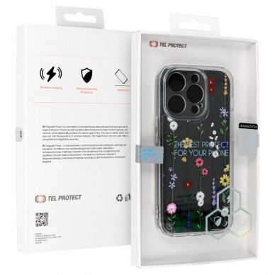 IPhone 13 clear Flower nugarėlė Design4 6