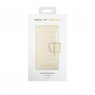 iPhone 13 iDeal Of Sweden dėklas Wallet Beige Croco 1