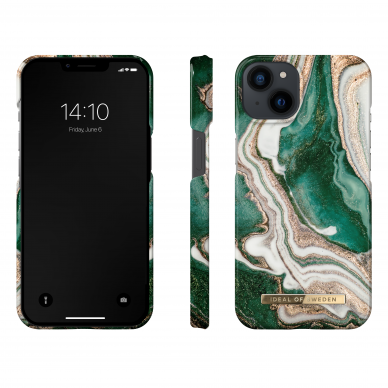 iPhone 13 iDeal Of Sweden nugarėlė Golden Jade Marble 1