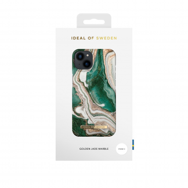 iPhone 13 iDeal Of Sweden nugarėlė Golden Jade Marble 2