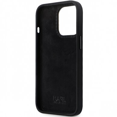 iPhone 13 PRO black Silicone C Metal Pin KARL LAGERFELD nugarėlė 6