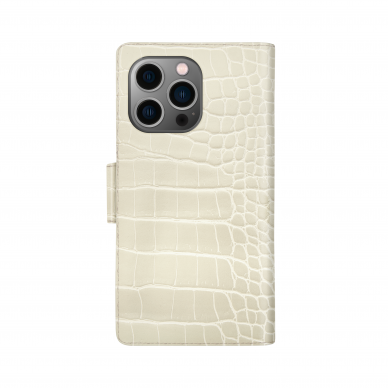 iPhone 13 PRO iDeal Of Sweden dėklas Wallet Beige Croco 2